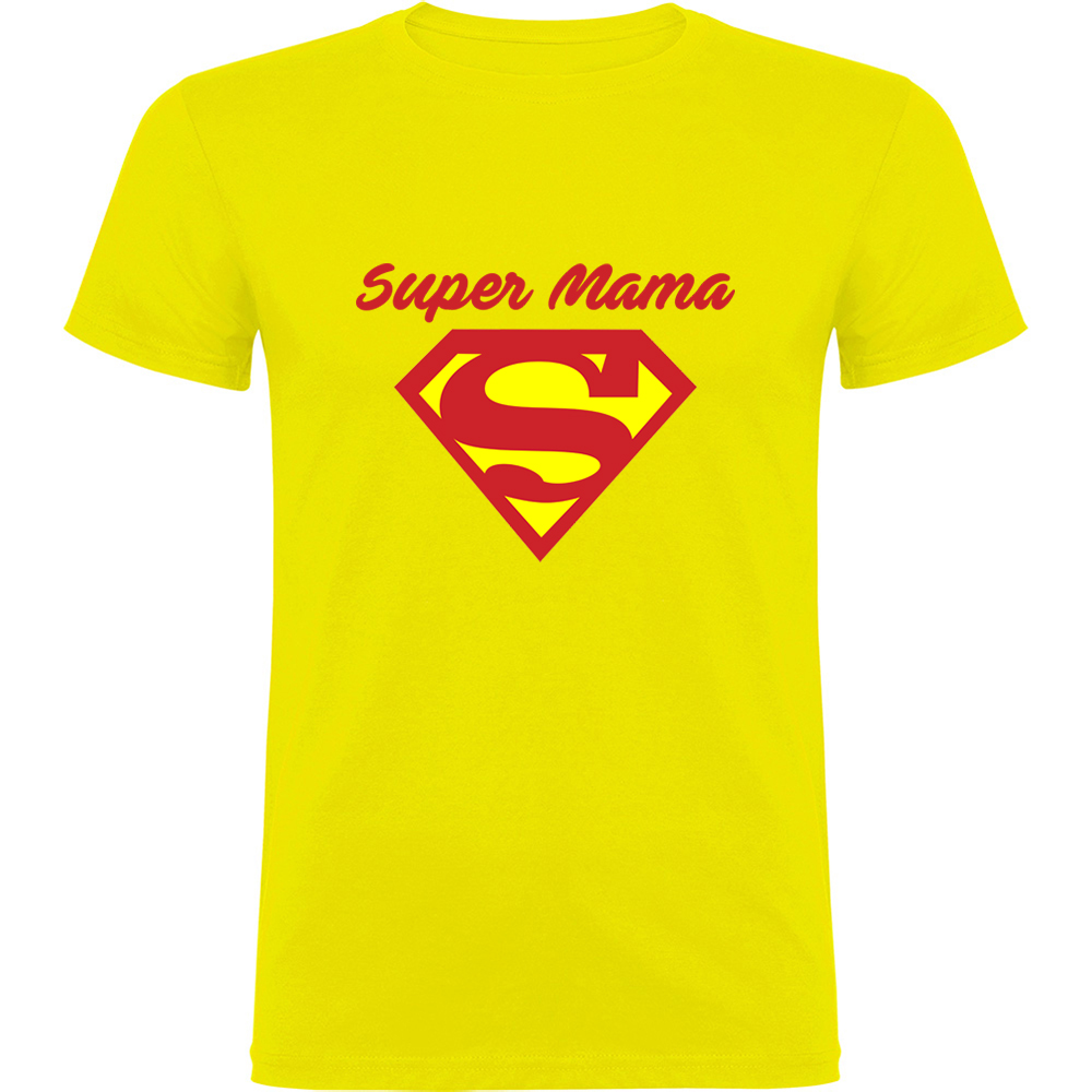 SUPERMAMA.TR_.YEL_.jpg Tricou Super Mama, Galben - imagine 1