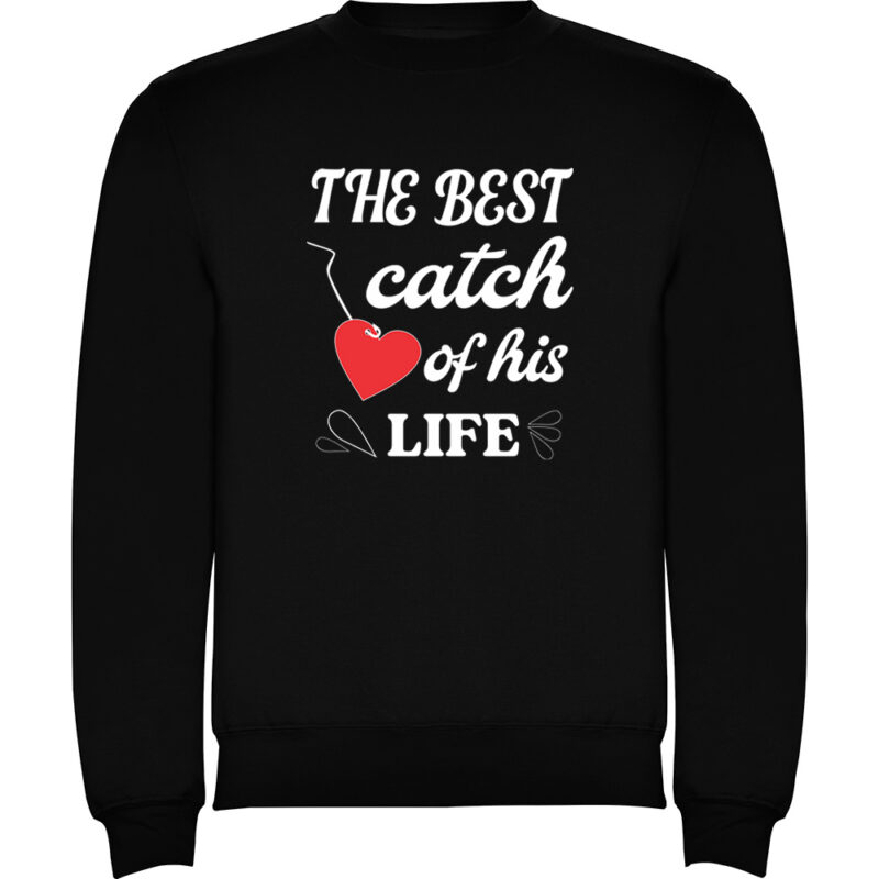 Pulover The best catch of his life, Negru
