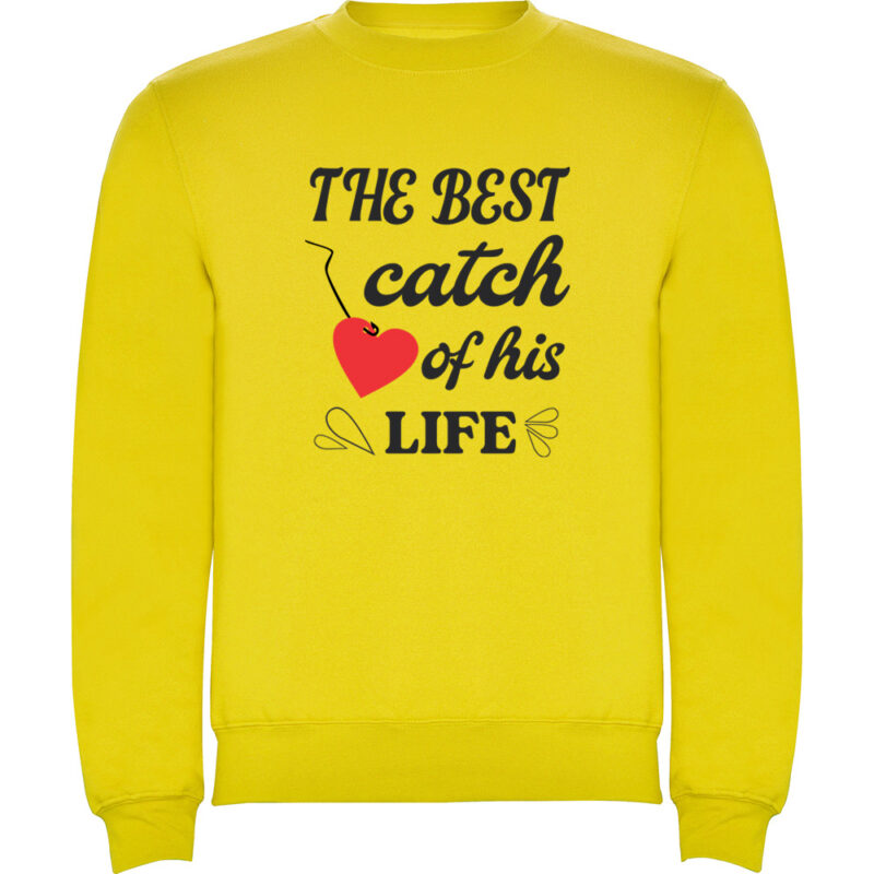 Pulover The best catch of his life, Galben