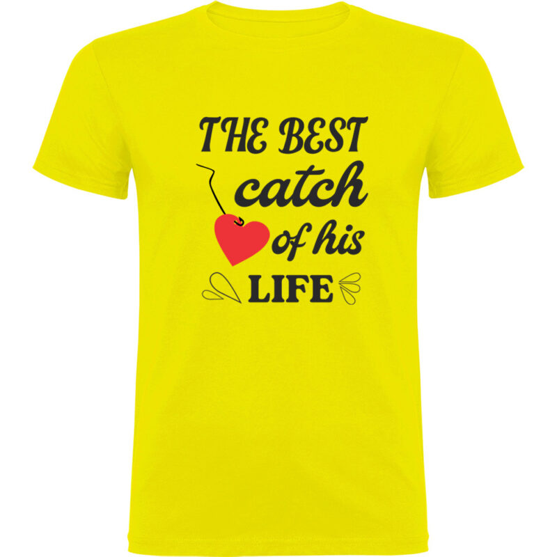Tricou The best catch of his life, Galben