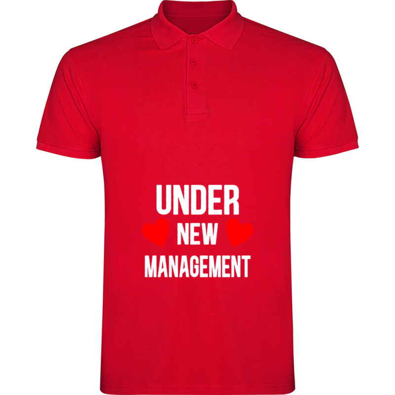 Tricou polo Under new management, Roșu