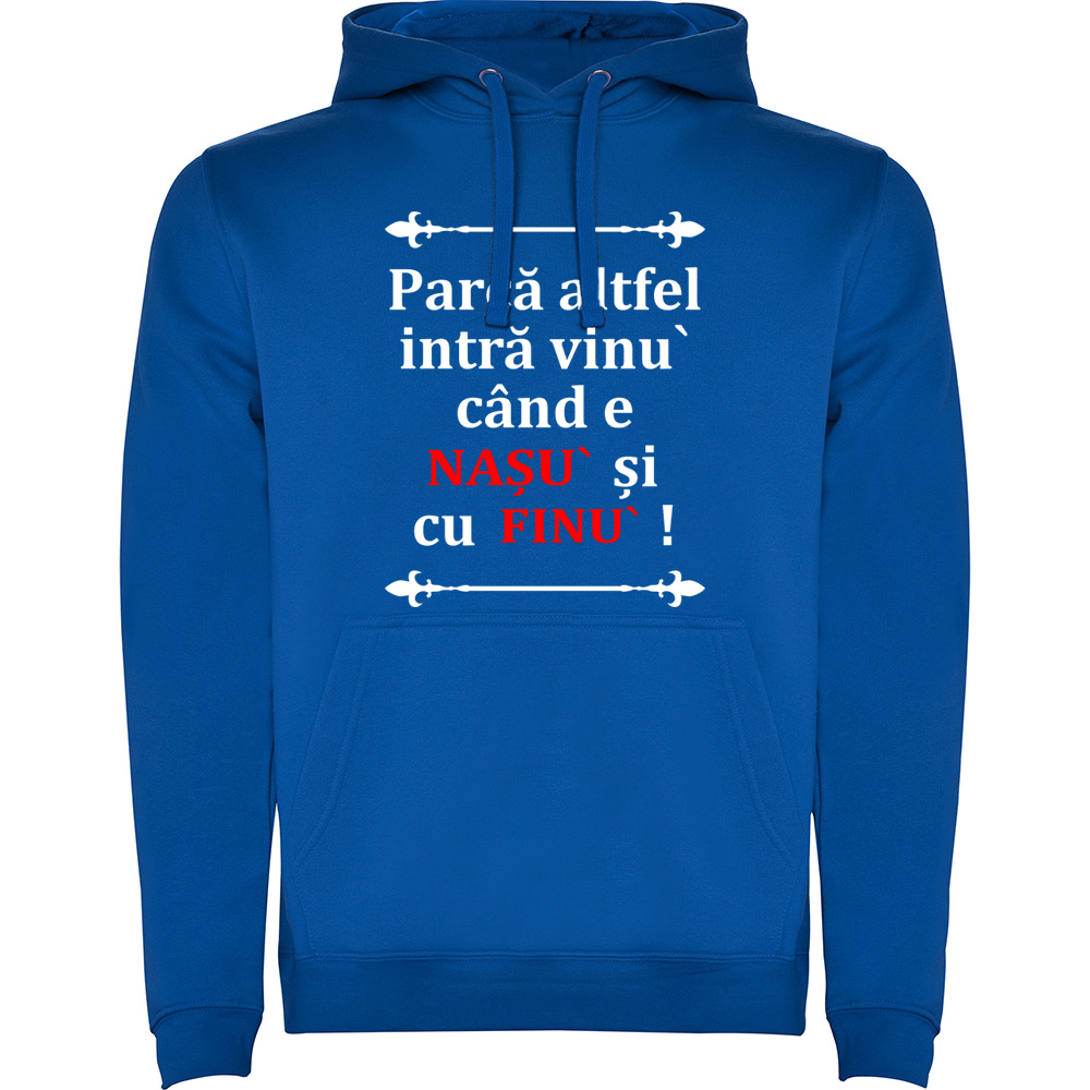 VINULCUNASUSIFINUL.HAN_.BLU_.jpg Hanorac Vinul cu Nasu si Finul, Albastru - imagine 1