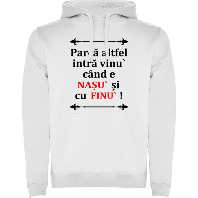 Hanorac Vinul cu Nasu si Finul, Alb