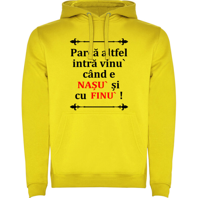 Hanorac Vinul cu Nasu si Finul, Galben