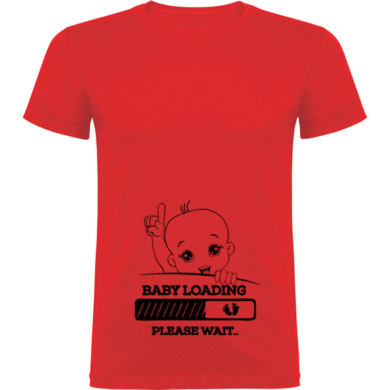 Tricou Baby loading (model 2), Roșu