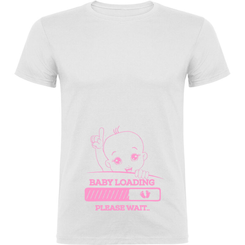 Tricou Baby loading (model 2), Alb