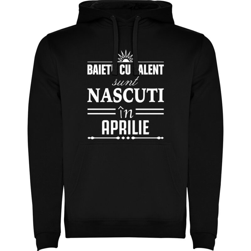 Hanorac Baietii cu talent nascuti in Aprilie, Negru