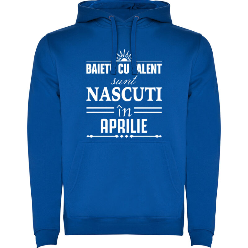 Hanorac Baietii cu talent nascuti in Aprilie, Albastru