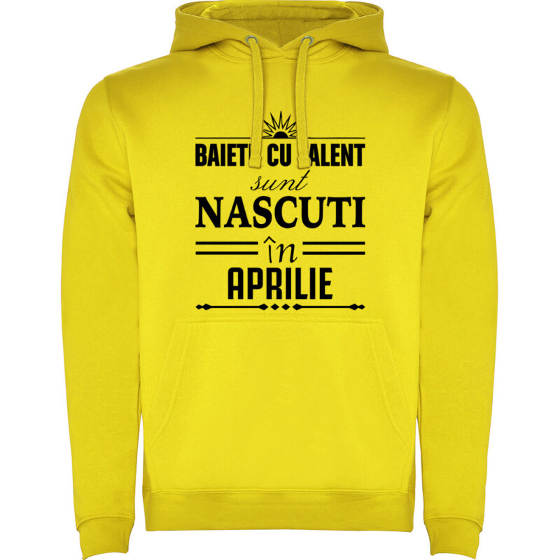 Hanorac Baietii cu talent nascuti in Aprilie, Galben