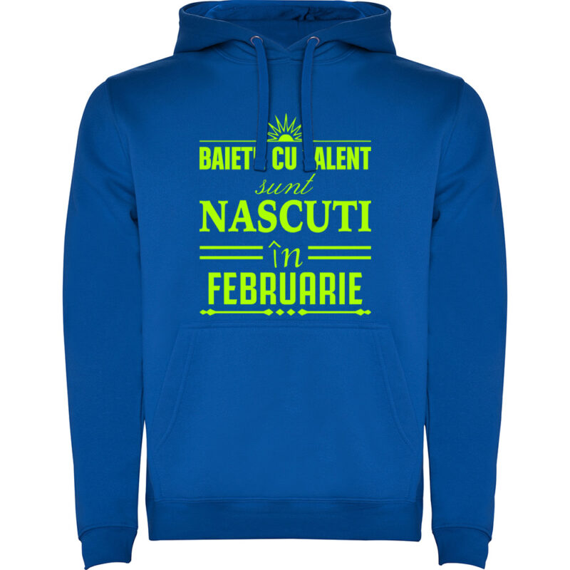 Hanorac Baietii cu talent nascuti in februarie, Albastru