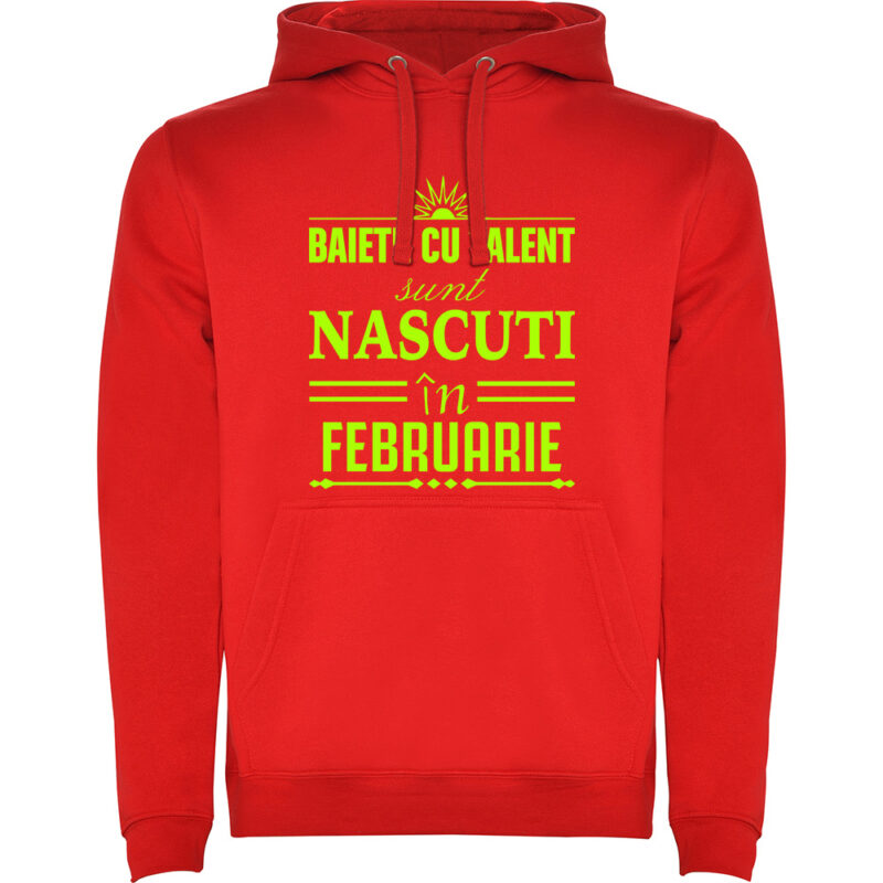 Hanorac Baietii cu talent nascuti in februarie, Roșu