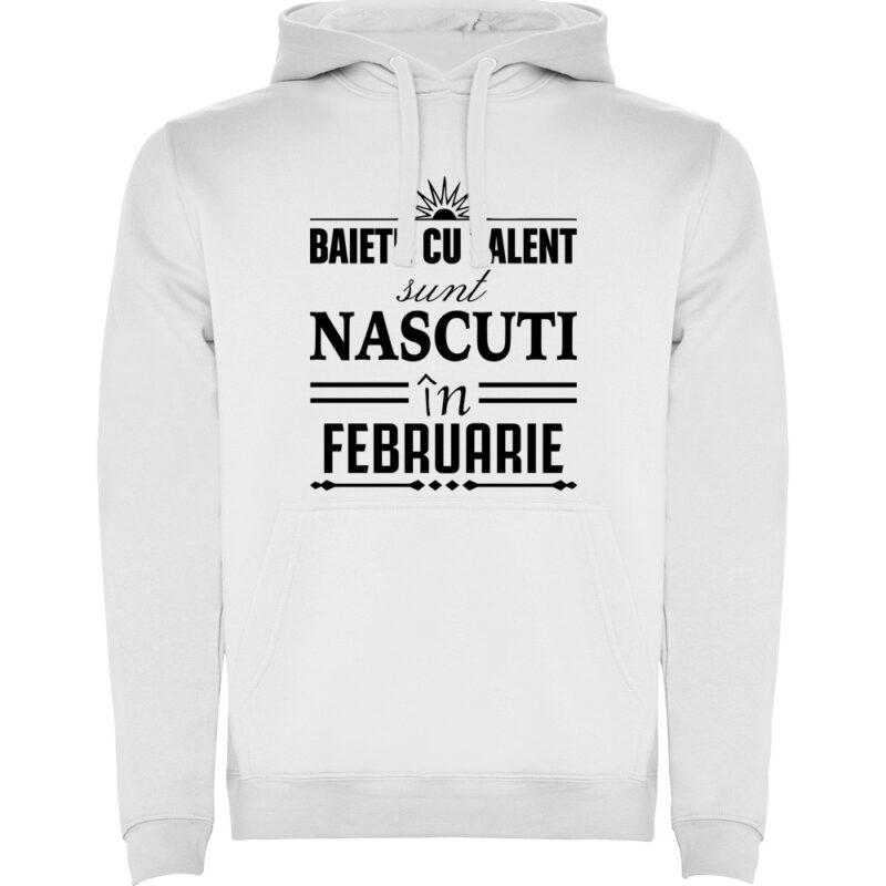 Hanorac Baietii cu talent nascuti in februarie, Alb