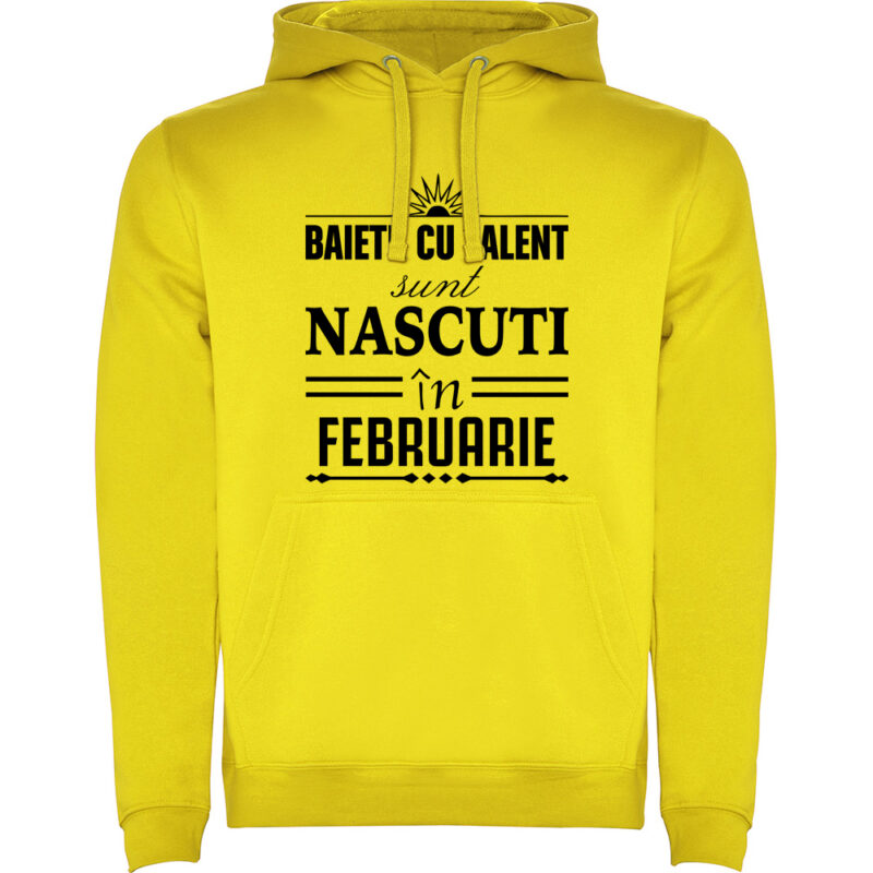 Hanorac Baietii cu talent nascuti in februarie, Galben