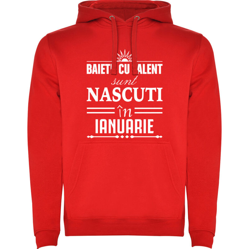 Hanorac Baietii cu talent nascuti in ianuarie, Roșu
