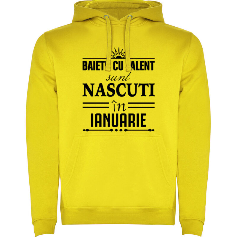 Hanorac Baietii cu talent nascuti in ianuarie, Galben