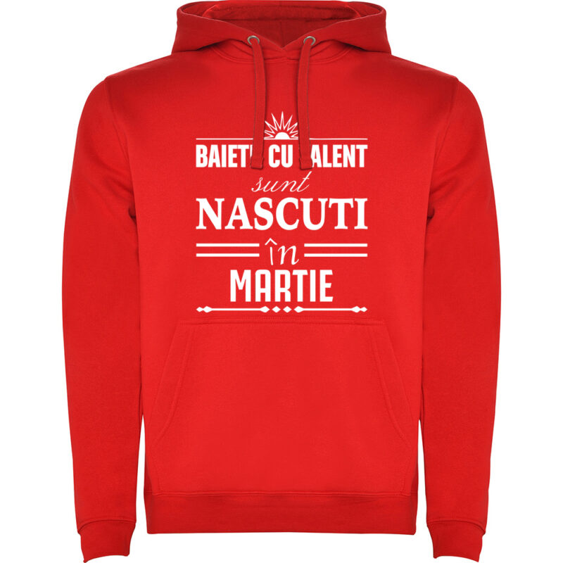 Hanorac Baietii cu talent nascuti in martie, Roșu