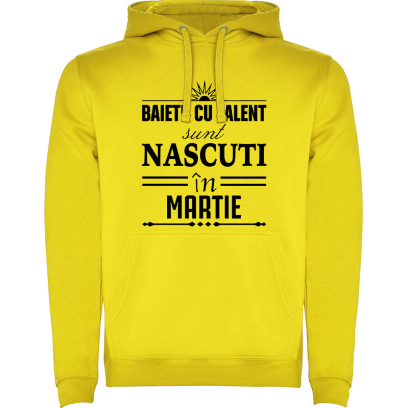 Hanorac Baietii cu talent nascuti in martie, Galben