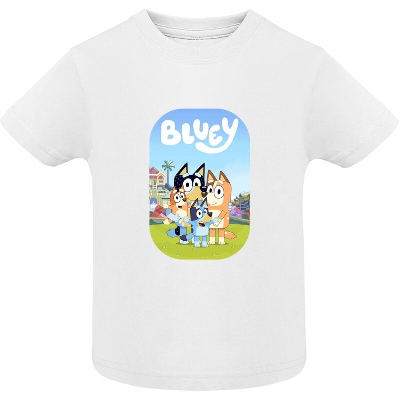 Tricou copii -BLUEY (MODEL 1), Alb