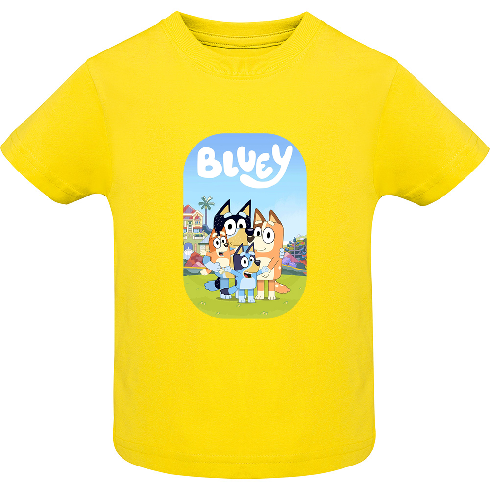 BLUEYMODEL1.TC-SS.YEL_.jpg Tricou copii -BLUEY (MODEL 1), Galben - imagine 1