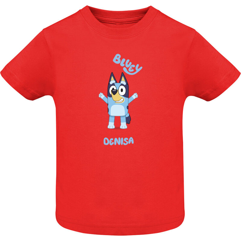 Tricou copii -BLUEY (MODEL 2), Roșu