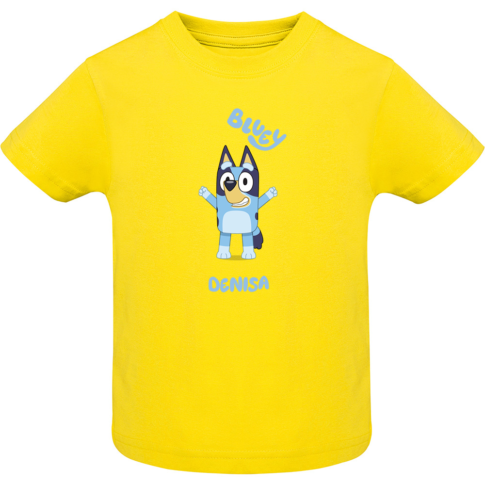 BLUEYMODEL2.TC-SS.YEL_.jpg Tricou copii -BLUEY (MODEL 2), Galben - imagine 1