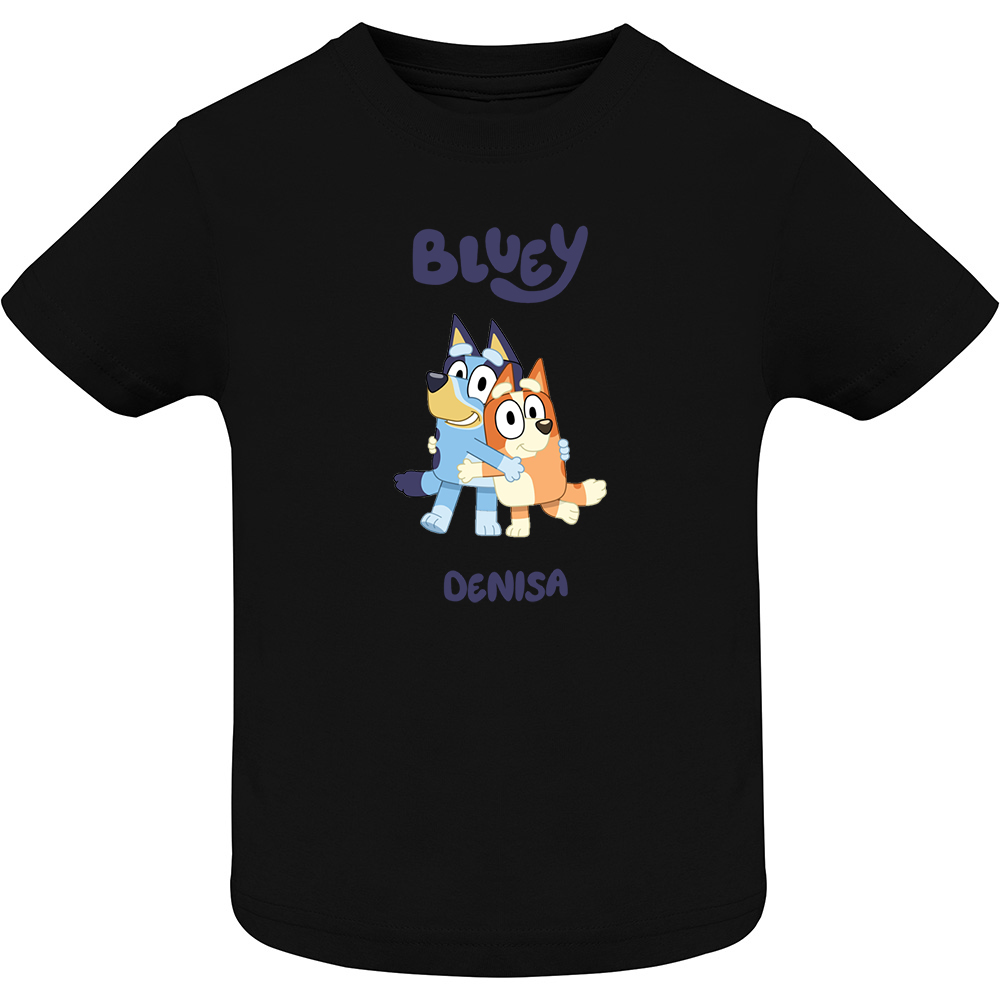 BLUEYMODEL3.TC-SS.BLK_.jpg Tricou copii -BLUEY (MODEL 3), Negru - imagine 1