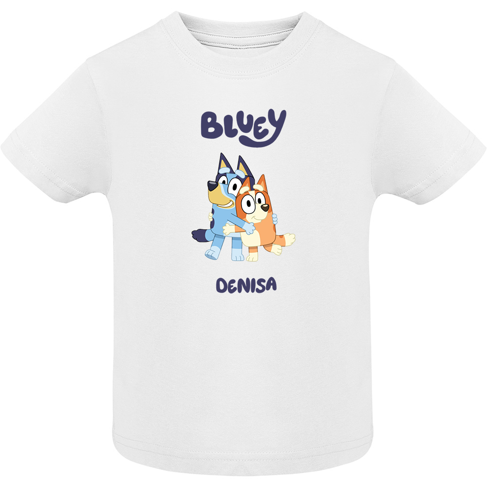 BLUEYMODEL3.TC-SS.WHT_.jpg Tricou copii -BLUEY (MODEL 3), Alb - imagine 1