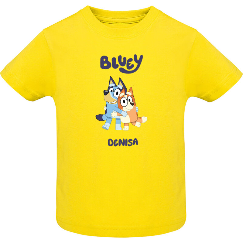 Tricou copii -BLUEY (MODEL 3), Galben