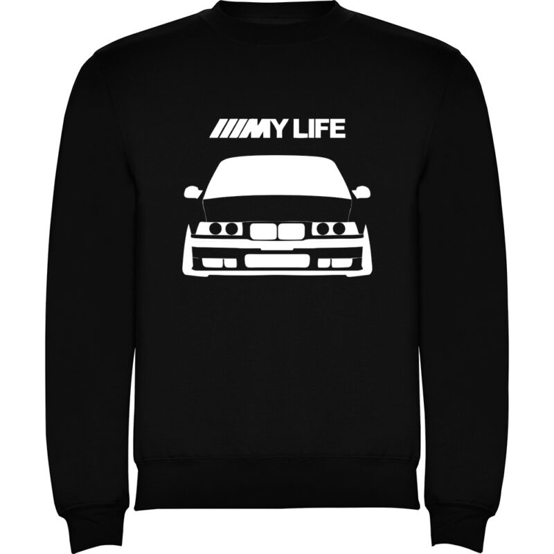 Pulover BMW - My life, Negru