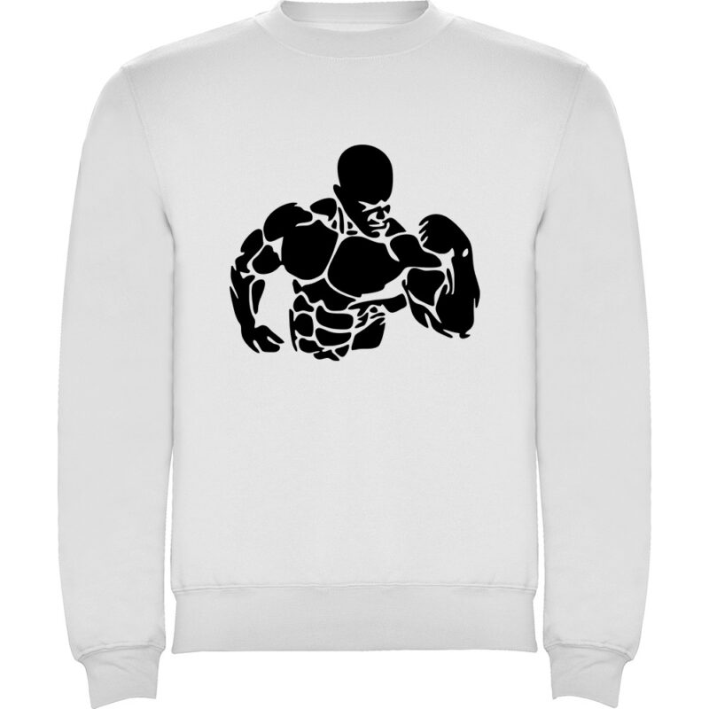 Pulover Body building, Alb