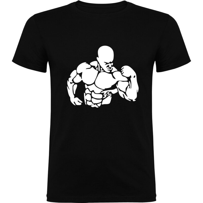 Tricou Body building, Negru