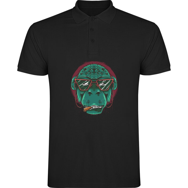 Tricou polo GORILA, Negru