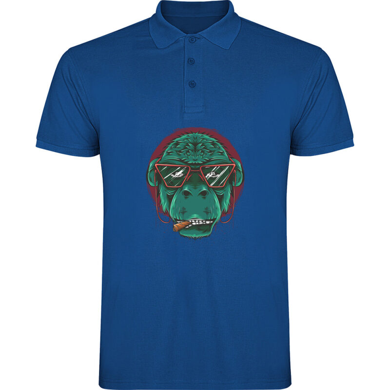 Tricou polo GORILA, Albastru