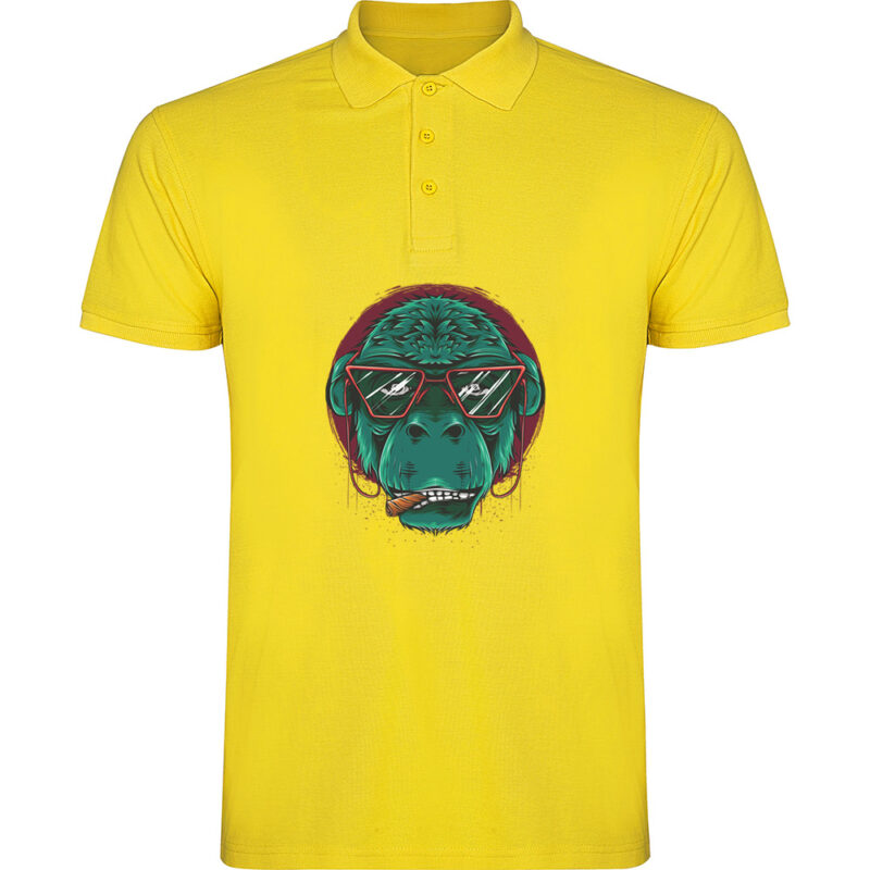 Tricou polo GORILA, Galben