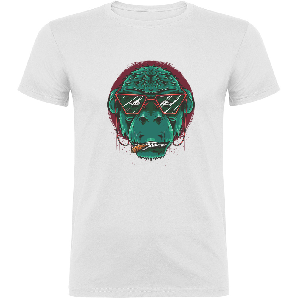 GORILA.TR_.WHT_.jpg Tricou GORILA, Alb - imagine 1