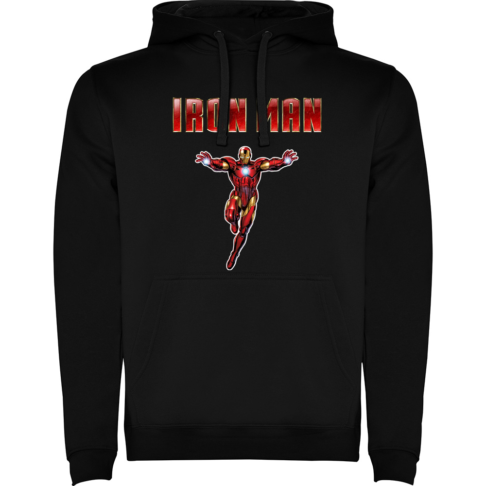 IRONMANMODEL1.HAN_.BLK_.jpg Hanorac IRON MAN (Model 1), Negru - imagine 1