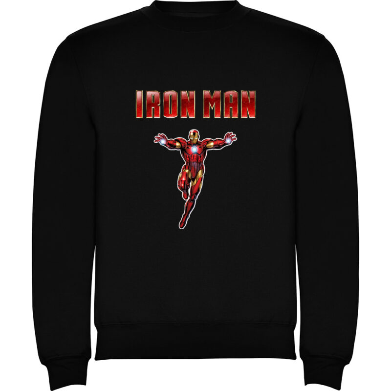 Pulover copii IRON MAN (Model 1), Negru
