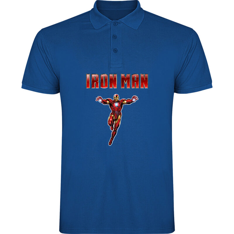 Tricou polo IRON MAN (Model 1), Albastru