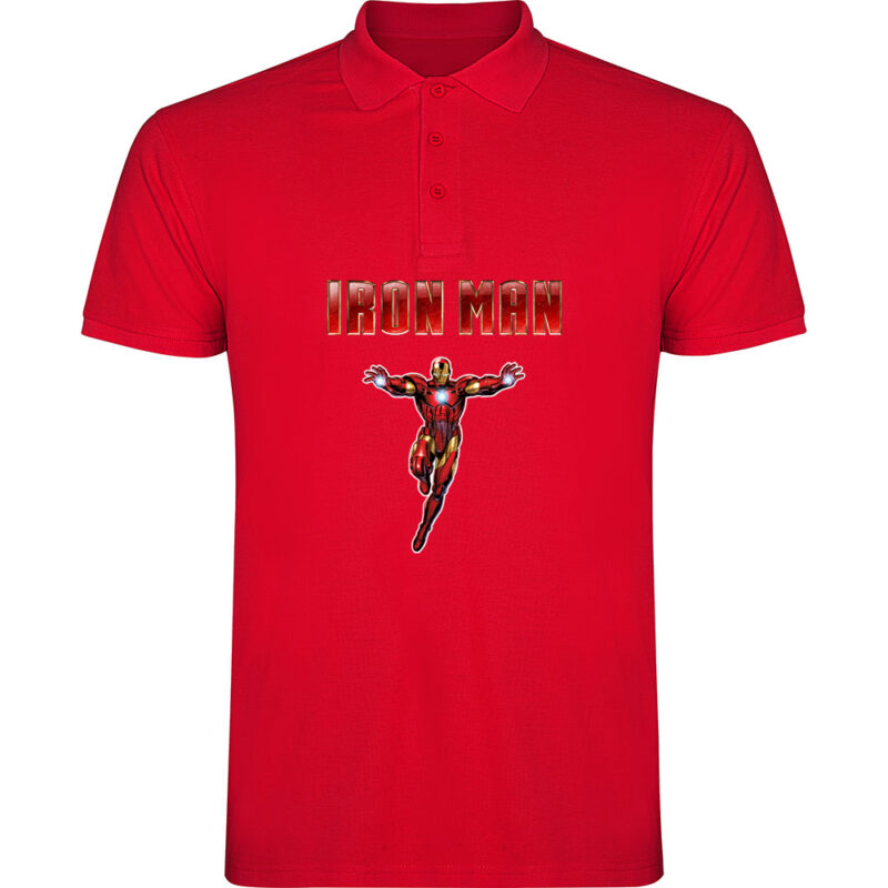 Tricou polo IRON MAN (Model 1), Roșu