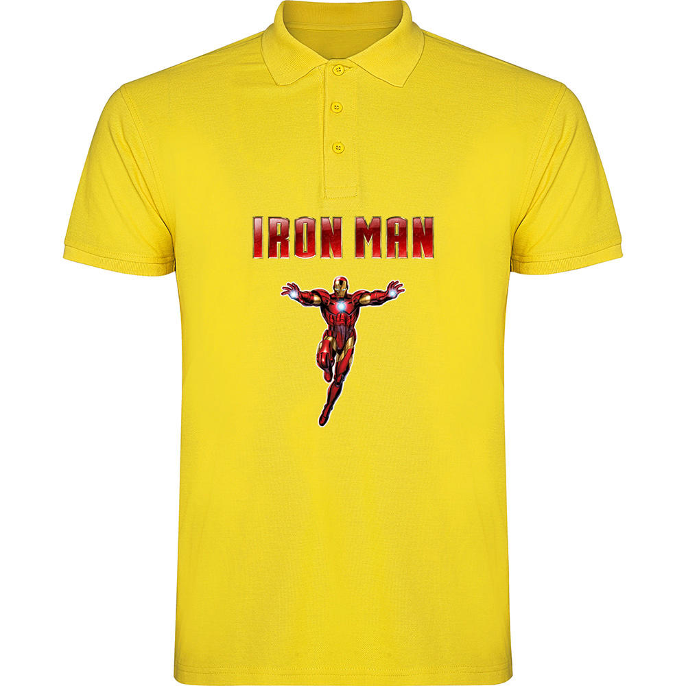 IRONMANMODEL1.TP_.YEL_.jpg Tricou polo IRON MAN (Model 1), Galben - imagine 1