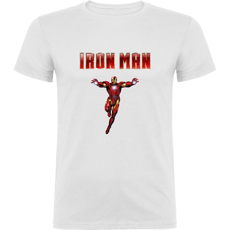 Tricou IRON MAN (Model 1), Alb