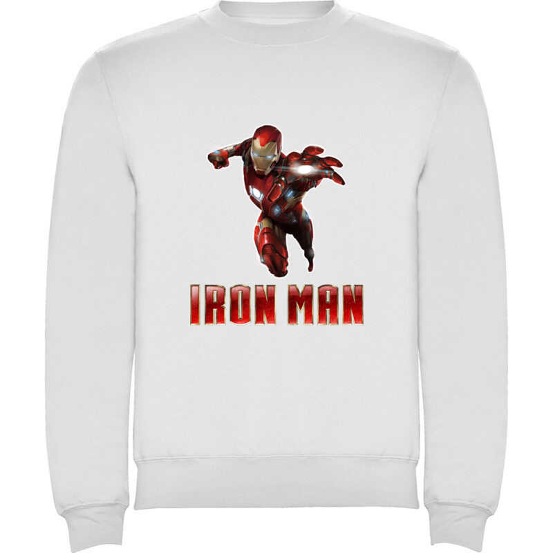 Pulover copii IRON MAN (Model 2), Alb