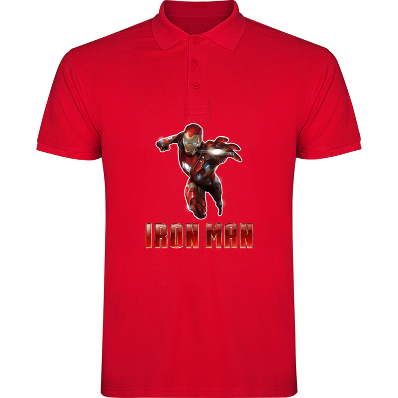 Tricou polo IRON MAN (Model 2), Roșu