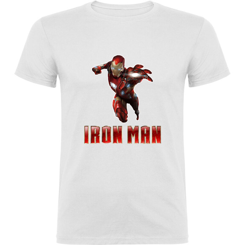 Tricou IRON MAN (Model 2), Alb