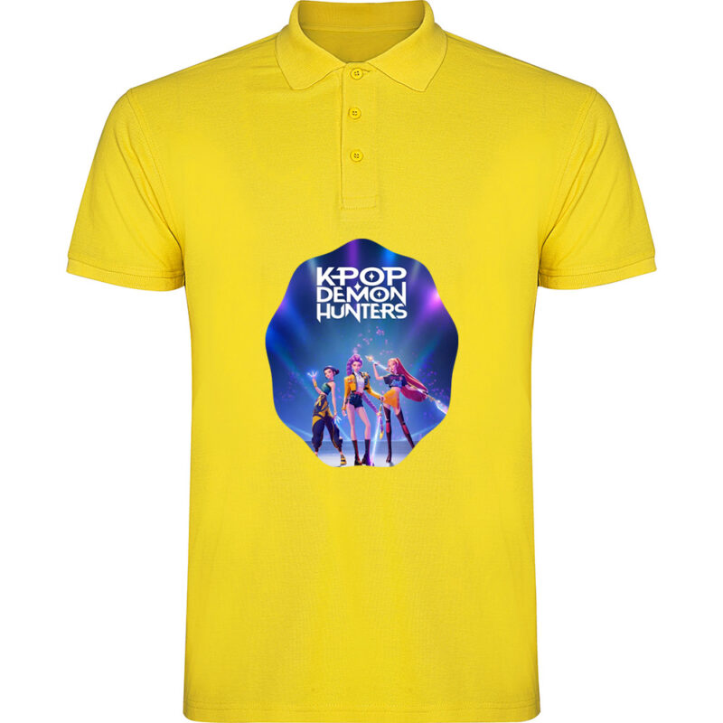 Tricou polo K-POP Demon Hunters (Model 1), Galben