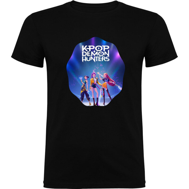 Tricou K-POP Demon Hunters (Model 1), Negru