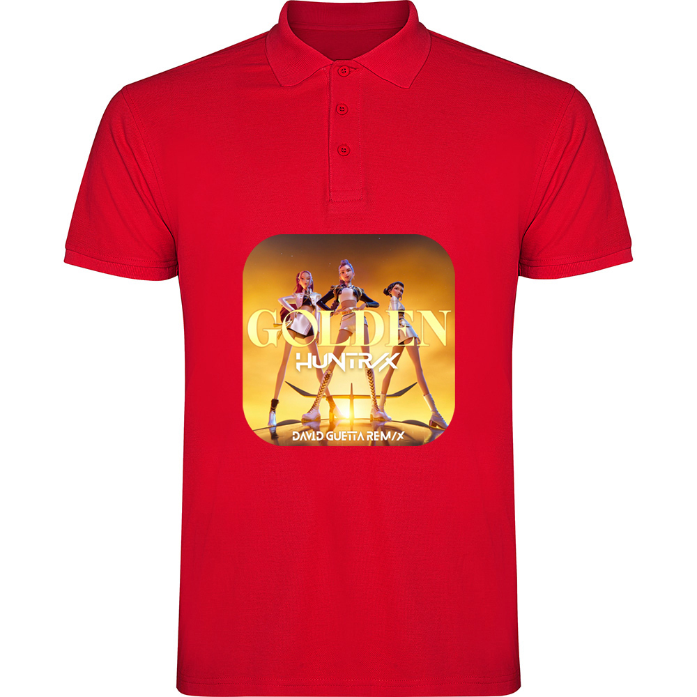 K-POPDEMONHUNTERSMODEL2.TP_.RED_.jpg Tricou polo K-POP Demon Hunters (Model 2), Roșu - imagine 1