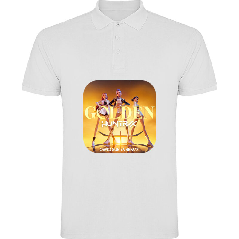 Tricou polo K-POP Demon Hunters (Model 2), Alb