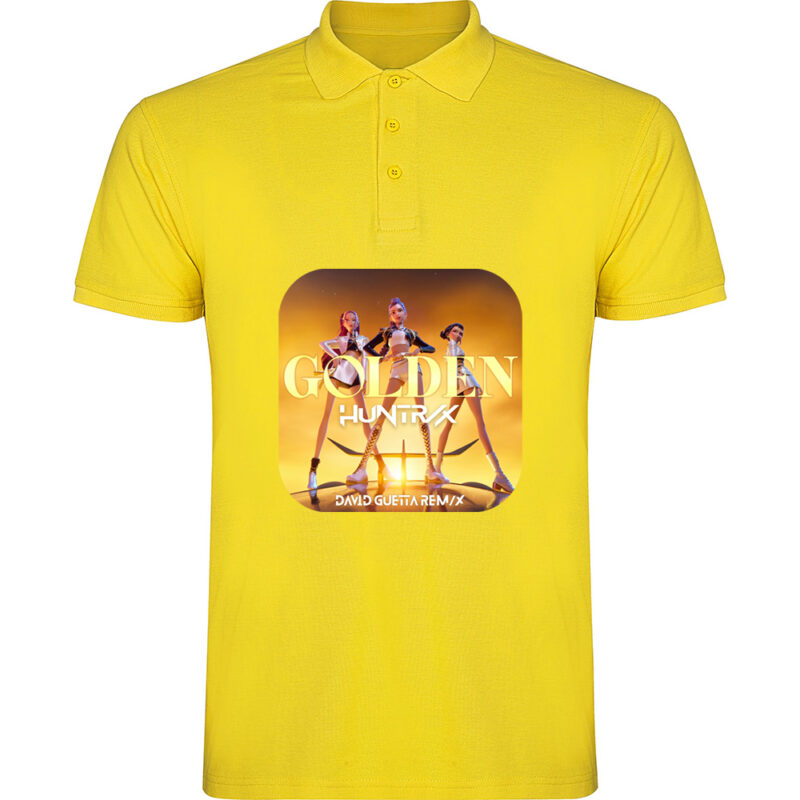 Tricou polo K-POP Demon Hunters (Model 2), Galben