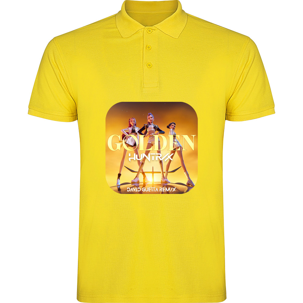 K-POPDEMONHUNTERSMODEL2.TP_.YEL_.jpg Tricou polo K-POP Demon Hunters (Model 2), Galben - imagine 1